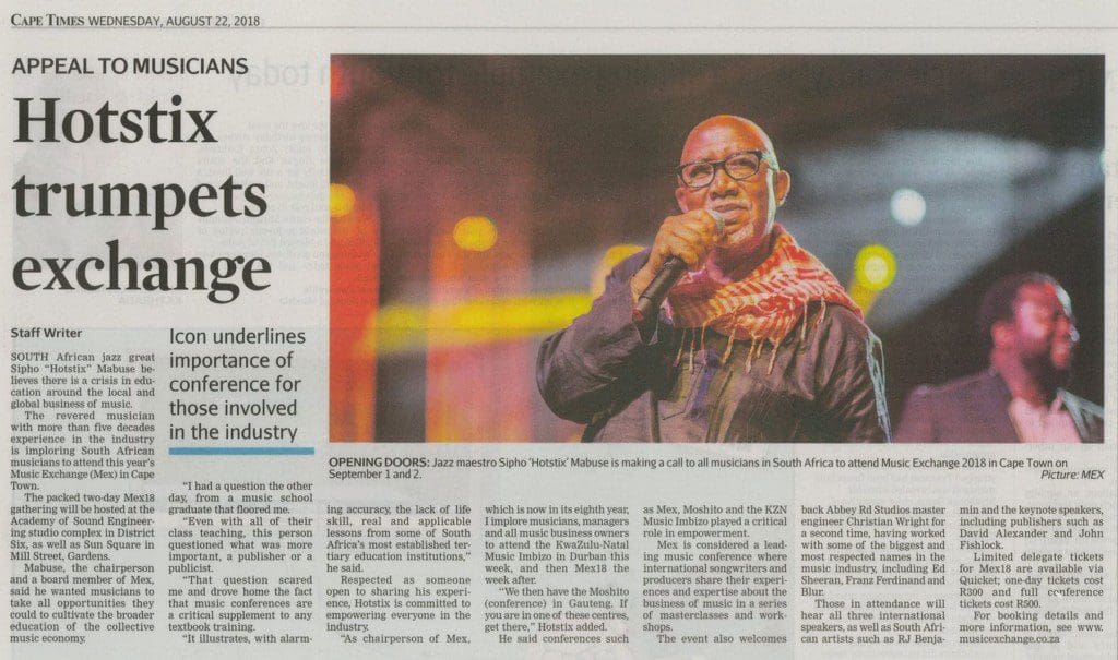 Hotstix Mabuse at MEX 2018